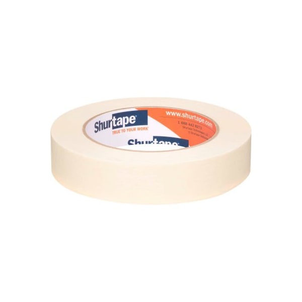 Cinta adhesiva de enmascarar de propósito general de Shurtape, adhesión media-alta, natural, 24mm x 55m - Caja de 36 - 140431