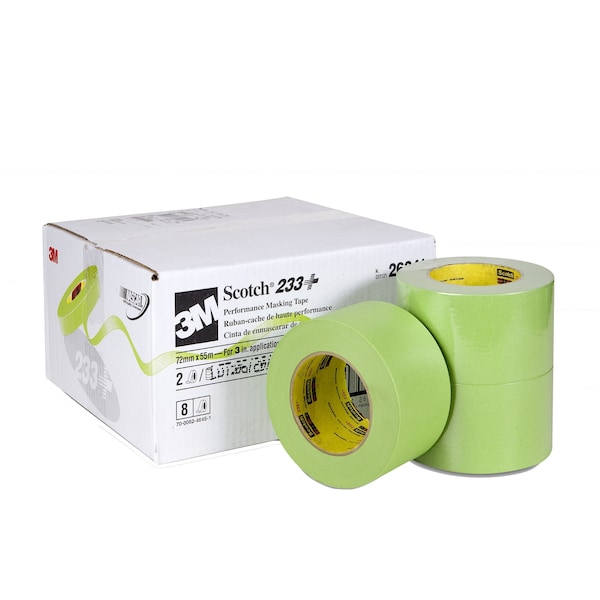 Cinta de enmascarar Scotch Performance, verde, 72 mm x 55 m, 8 cintas por caja - 233+