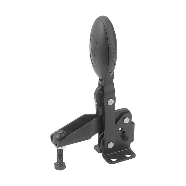 Kipp Vertical Toggle Clamps with flat foot and adjustable clamping spindle - K0662.010000