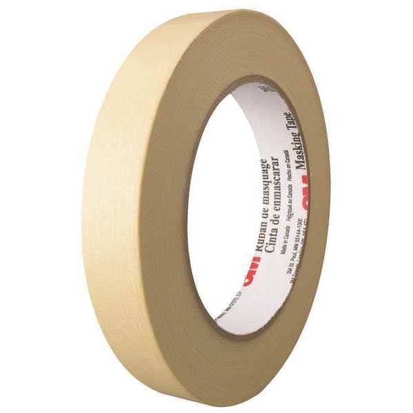 Cinta de enmascarar 3M™ 203, 4.7 Mil, 3/4" x 60 yds., Natural, 48/Estuche - T934203