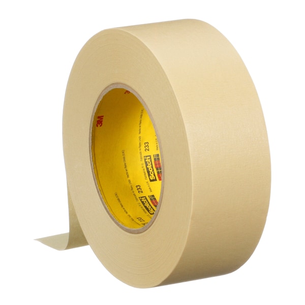 Cinta de enmascarar de acabado automotriz Scotch 233, 06340, 48 mm x 55 m, 24 por caja - 06340