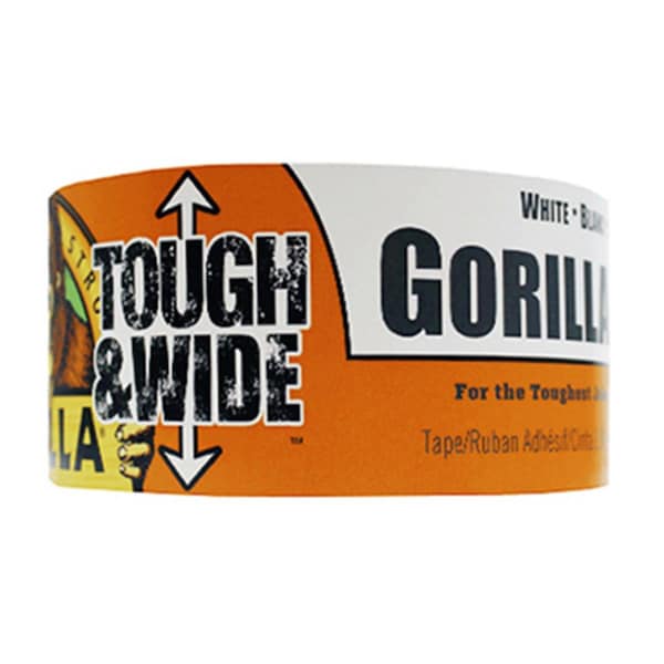 Cinta Gorilla Glue 2.88 pulgadas x 25 yardas Tough & Wide, Blanca - GO572084