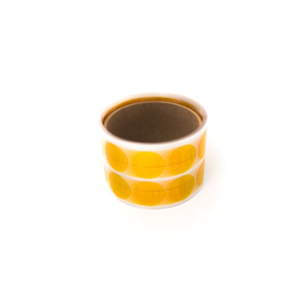 Bertech High Temp. ESD Anti-Static Polyimide Masking Discs, 3/8 pulg. de diámetro, Ámbar, 2000 Discos/Rollo - PPDLS-3/8