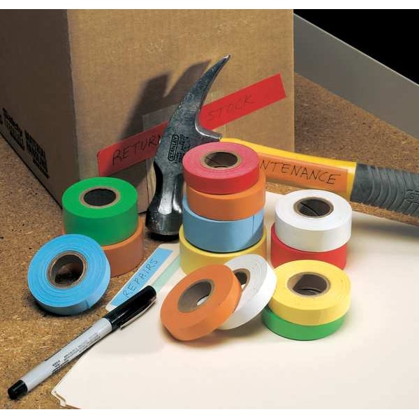 Cinta de sellado de cartón Roll Products, Papel, Roja, 1 pulgada x 14 yardas - 48860R