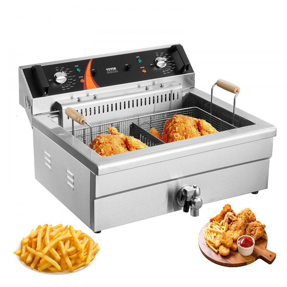 VEVOR Commercial Electric Deep Fryer Countertop Deep Fryer 3000W 30.6Qt / 29L - DGDZGDGSJK00Z0ED8V1