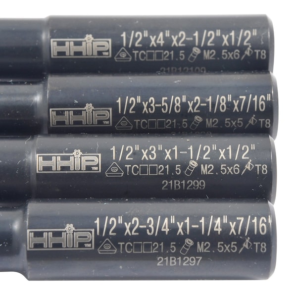 Hhip Indexable Tool Set With 2" Boring Head R8 Shank & 4 Boring Bars - 1001-0201