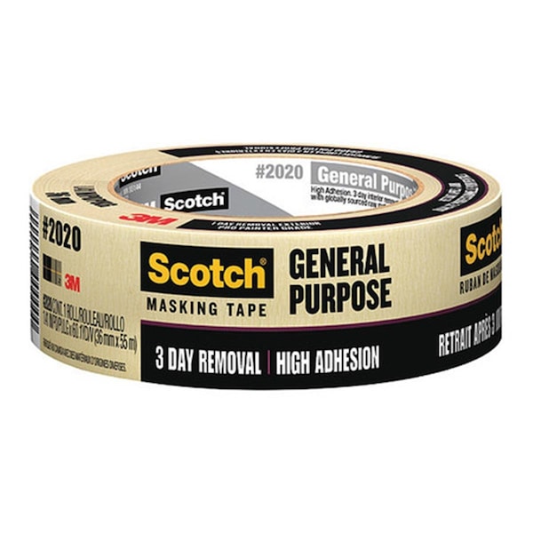 Defenseguard 2020 Plus - Cinta de enmascarar de uso rudo de 0.94 pulg. x 60 yardas, color naranja - DE3546942