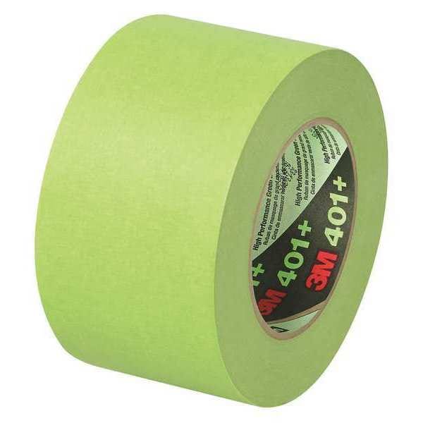 Cinta de enmascarar 3M, 6.7 mil, 3" x 60 yardas, verde, paquete de 8 - T938401