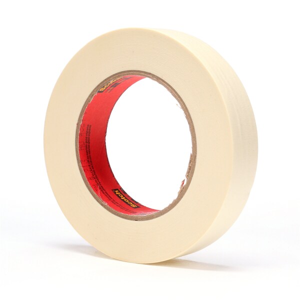 Cinta de enmascarar de alto rendimiento Scotch 213, color beige, 1 pulgada x 60 yardas, 6.5 mil, 36/Caja - T935213