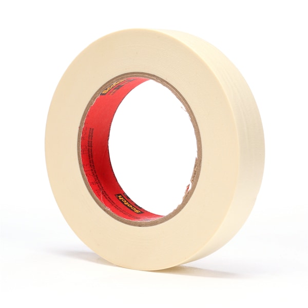 Cinta de enmascarar de alto rendimiento Scotch 213, color beige, 1 pulgada x 60 yardas, 6.5 mil, 36/Caja - T935213
