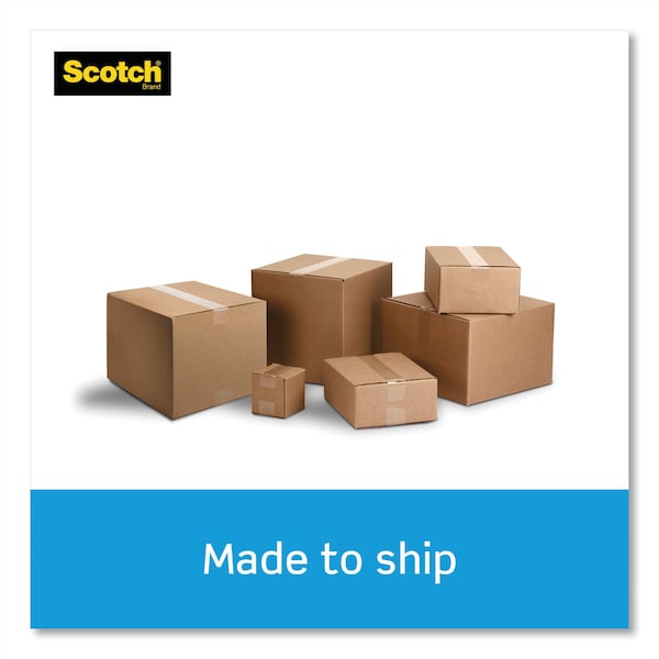 Cinta adhesiva para empaque Scotch, con dispensador de recarga., 1-7/8"x164', 4/paquete, Transparente - 3850-4RD