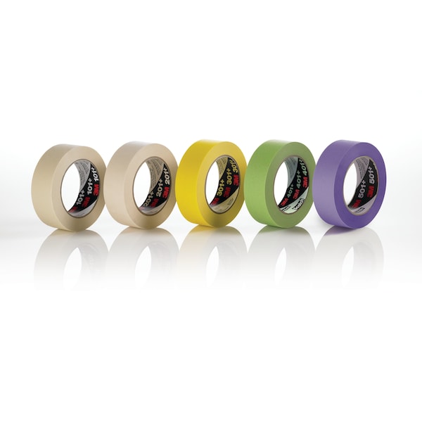 Cinta de enmascarar 3M™ 101+, 5.1 mil, 1 1/2" x 60 yardas, Beige, 24 cajas - T936101