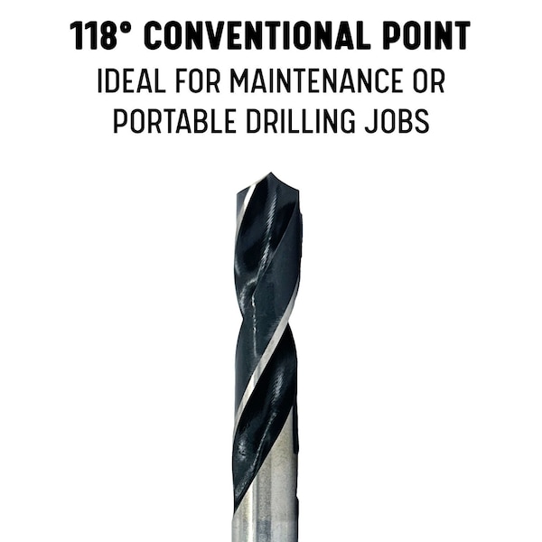 Drill America 9/32" HSS Reduced Shank Drill Bit 1/4" Shank, D/ARSD Series - D/ARSD9/32