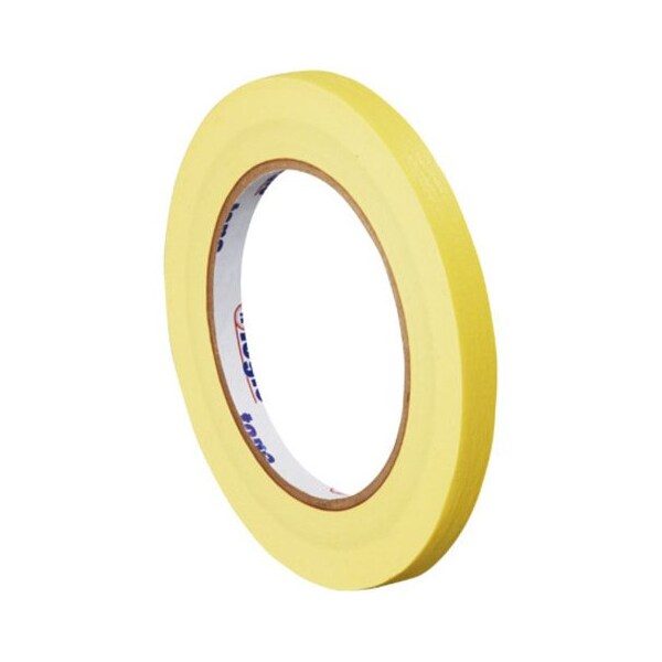 Cinta Masking Tape de Tape Logic®, 4.9 Mil, 1/4" x 60 yardas, Amarilla, 12/Caja - T93100312PKY