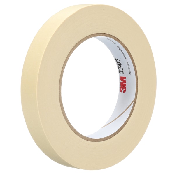 Cinta de enmascarar 3M™ 2307, 5.2 Mil, 3/4" x 60 yds., Natural, 48/caja - T9342307