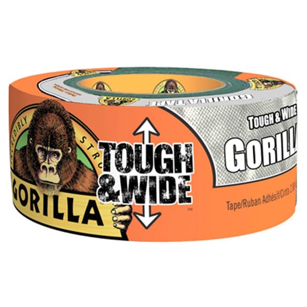 Cinta Gorilla resistente y ancha de 2.88 pulgadas x 30 yardas, plateada - GO570627
