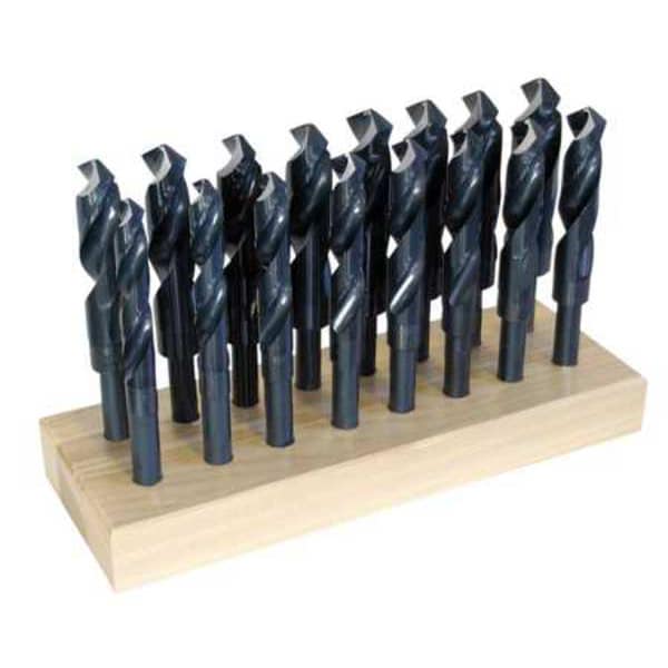 Chicago-Latrobe 16PC 1/2 Reduced Shank Silver & Deming Drill Set Chicago-Latrobe 190 Steam Oxide HSS 17/32-1in - 69890