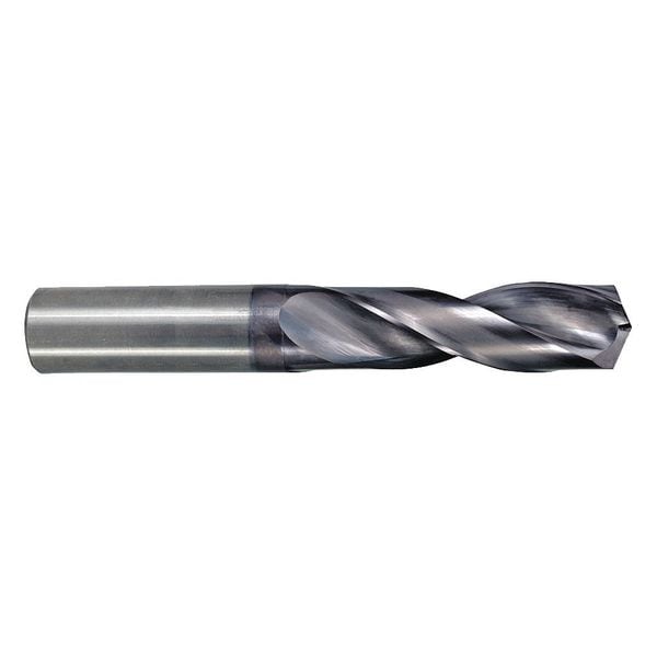 M.A. Ford Screw Machine Drill Bit, 7/16 in Size, 142  Degrees Point Angle, Solid Carbide, Altima Finish - 2XDSS4375A