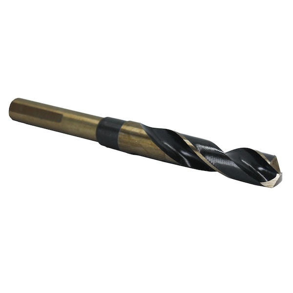 Drill America 8 Piece HSS Contractor Drill Bit Set with Reduced 1/2" 3-Flat Shank, 9/16" - 1" - KFD3F1008-SET