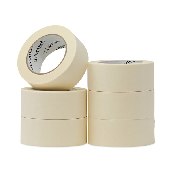 Cinta adhesiva universal de uso general, núcleo de 3", 48 mm x 54.8 m, color beige, paquete de 24 - UNV51302CT