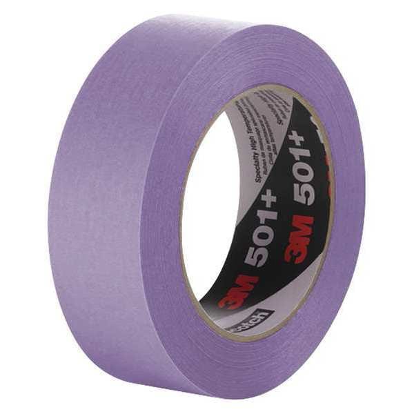 3M 3M™ Cinta para enmascarar 501+, 7.3 Mil, 1 1/2" x 60 yardas, Morado, 12/Estuche - T93650112PK