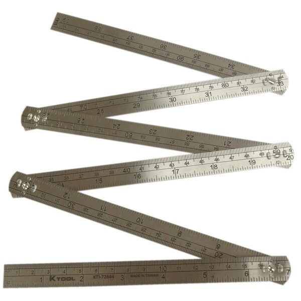 K-Tool International Stl Folding Rule 3' Length - KTI72644