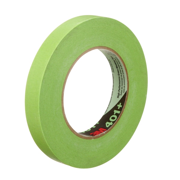 Cinta para enmascarar 3M™ 401+/233+, 6.7 mil, 3/4" x 60 yardas, verde, 48 por caja - T934401