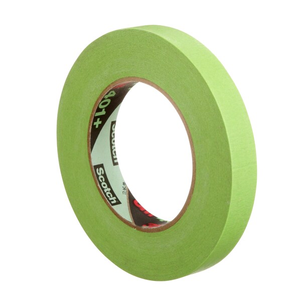 Cinta para enmascarar 3M™ 401+/233+, 6.7 mil, 3/4" x 60 yardas, verde, 48 por caja - T934401