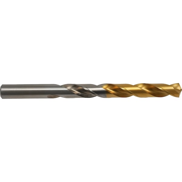 Cle-Line Let-I HSS TiN-Tipped 135 Degree Heavy-Duty Jobber Length Drill Cle-Line 1500-TT RHS/RHC - C97337