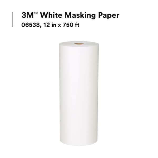Cinta para enmascarar 3M, Blanco, 12" x 750 pies - 70070460699