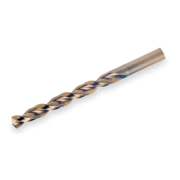 Cleveland Q-Cobalt 135 Degree Wide Land Parabolic Jobber Length Drill Cleveland 2075 Straw HSS-CO 8% RHS/RHC 7/32 - C16565