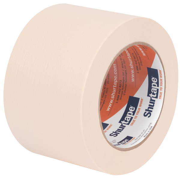 Cinta para enmascarar Shurtape, 72mm x 55m, 4.8 mil, Paquete de 16 - CP 106.