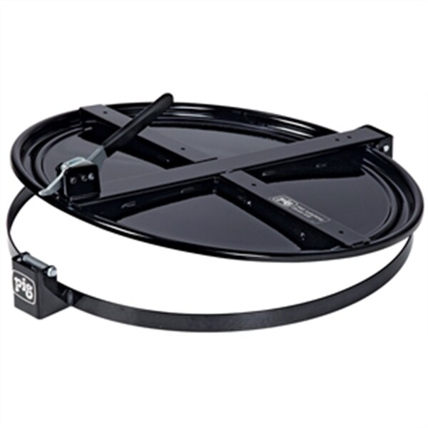 Pig Pig Latching Drum Lid For 55 Gallon Drum, Black - NPGDRM659-BK
