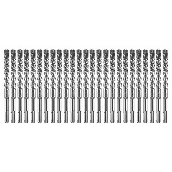 Bosch 4-Cutter Hammer Drill Bit 1/2" x 6.000"L, SDS Plus, 25PK - HCFC2081B25