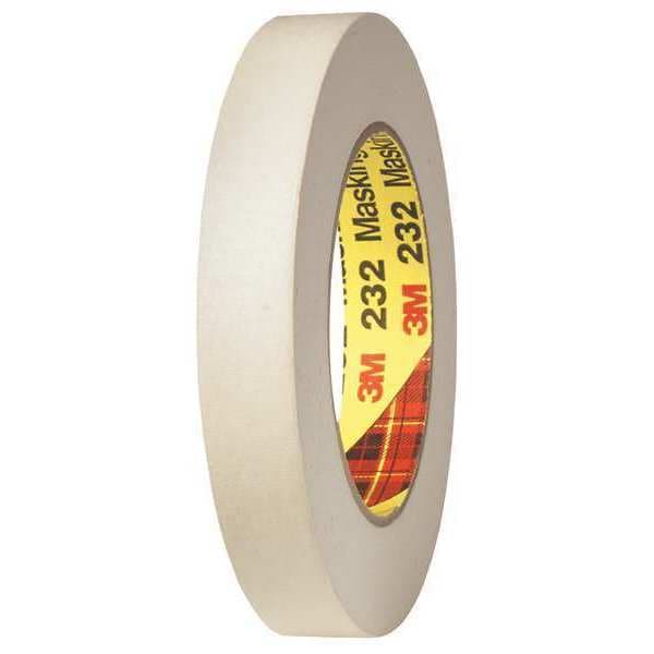 Cinta para enmascarar Scotch 3M™ 232, 6.3 Mil, 3/4" x 60 yds., Beige, 12/Estuche - T93423212PK