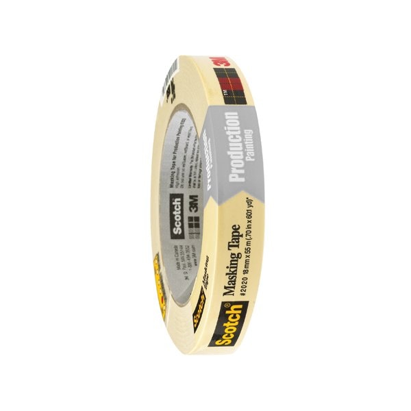 3M 3/4'' x 60 yds. 3M 2020 Masking Tape, 48PK - T9342020