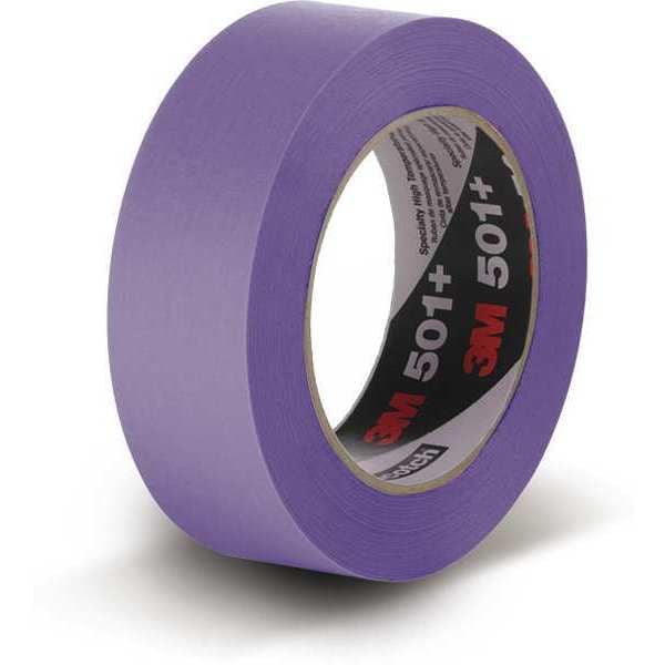 Cinta de enmascarar de 3M, 24mm de ancho, Adhesivo de goma, Paquete con 36 unidades - 501+PL