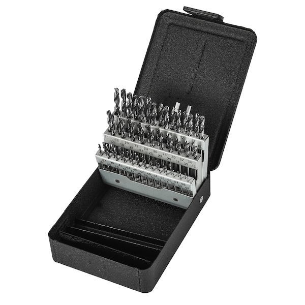 Precision Twist Drill HSS Bright 118° Stub Drill Set Short ANSI Set R41 (x 60) - 090174