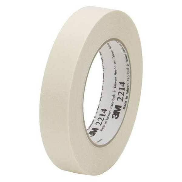 Cinta de enmascarar 3M™ 2214, 5.2 mil, 1" x 60 yds., Natural, 12/Caja - T935221412PK