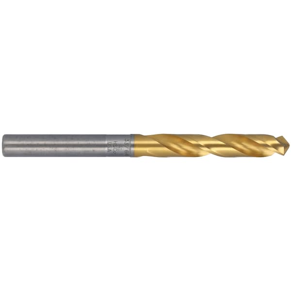 Chicago-Latrobe 118 Degree Silver & Deming Dril with 1/2 Reduced Shank Chicago-Latrobe 190C-TN TiN HSS-CO 8% RHS/RHC 21/32 - 53642