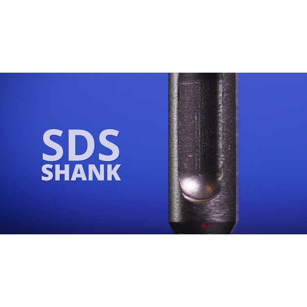 Drill America 1/4" x 8" SDS-Plus 4-Flute Cross Tip Hammer Bit Drill Bit - SDS4F148