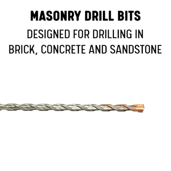 Drill America 1/4" x 8" SDS-Plus 4-Flute Cross Tip Hammer Bit Drill Bit - SDS4F148