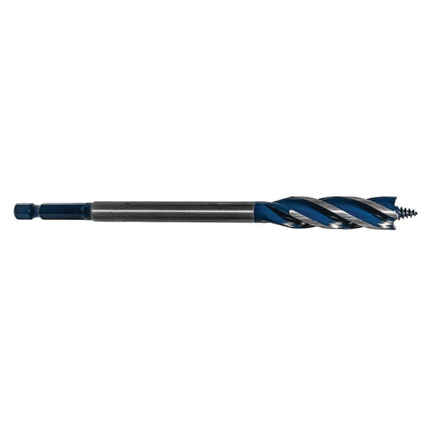Century Drill & Tool Speed Cut Auger Bit 1/2 Overall Length 6 Flute Length 1-3/4 Shank 1/4 - 38632