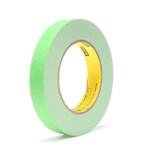 Cinta de papel plano Scotch imprimible 256, verde claro, 3/4 pulgadas x 60 yardas, 6.7 mil, 48/caja - T944256W