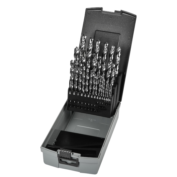 Precision Twist Drill HSS Bright 118° Jobber Drill Set Jobber ANSI Set R10P (x 29) - 090162