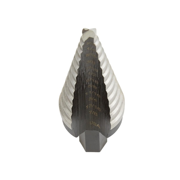 Irwin Irwin Unibit 3/16 to 7/8 in. X 6 in. L High Speed Steel Step Drill Bit Square Shank 1 pc - 10234