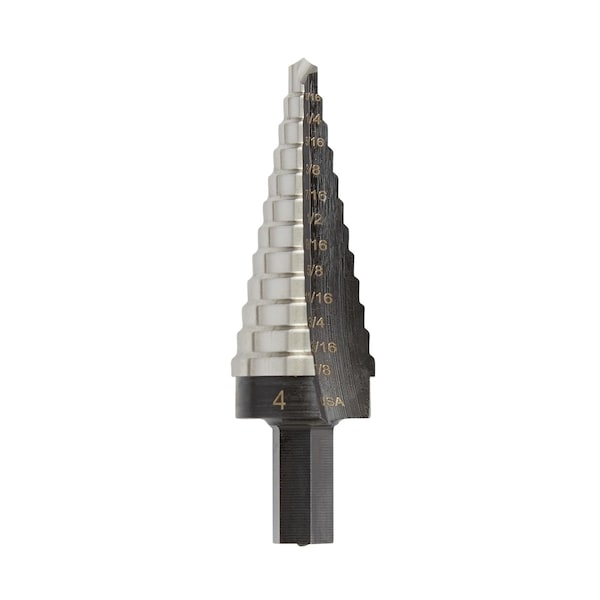 Irwin Irwin Unibit 3/16 to 7/8 in. X 6 in. L High Speed Steel Step Drill Bit Square Shank 1 pc - 10234