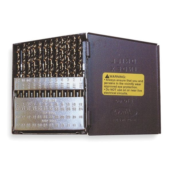 Cle-Line 60PC 135 Degree Heavy-Duty Screw Machine Length Set Cle-Line 1896 Steam Oxide HSS RHS/RHC #1-#60 - C21947