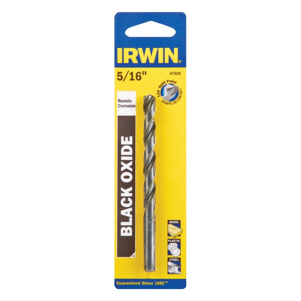 Irwin Irwin 5/16 in. X 4-1/2 in. L High Speed Steel Drill Bit Straight Shank 1 pc - 67520