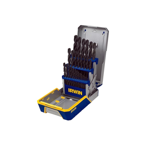 Hanson 29 Piece Black Oxide Metal Index Drill Bit Set - 3018004